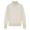 Loop Cashmere Women's Cashmere Polo Neck Sweater In Snow White In White