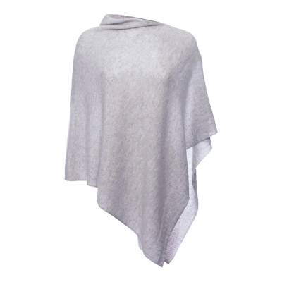 Loop Cashmere Women's Cashmere Poncho In Foggy Grey In Gray