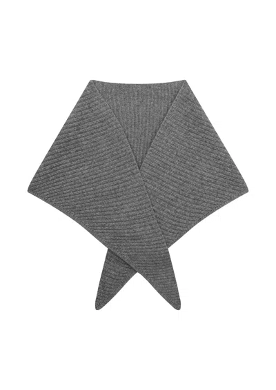 Loop Cashmere Women's Cashmere Triangle Scarf In Pewter Grey