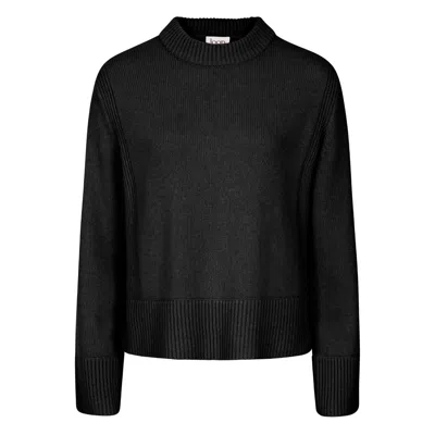 Loop Cashmere Women's Cropped Cashmere Sweatshirt In Black