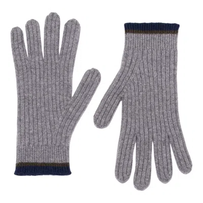 Loop Cashmere Women's Grey Mens Cashmere Glove In Derby In Gray