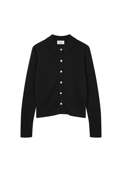 Loop Cashmere Women's Knitted Shirt In Black