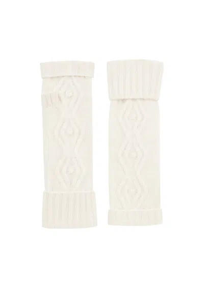 Loop Cashmere Women's Neutrals Mitt In Feather In White