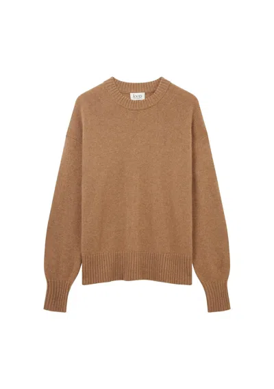 Loop Cashmere Women's The Ultimate Luxe Crew In Harvest Brown