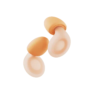 Loop Dream Silicone/memory Foam Earplugs For Sleep Comfort In Orange