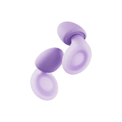 Loop Dream Silicone/memory Foam Earplugs For Sleep Comfort In Purple
