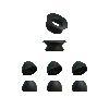 Loop Earplugs Loop Foam Ear Tips + Loop Mute In Black