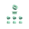 Loop Earplugs Quiet 1 Ear Tips + Loop Mute In Magic Mint