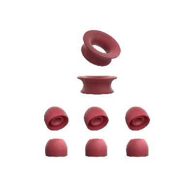 Loop Earplugs Loop Quiet 1 Ear Tips + Loop Mute In Burgundy