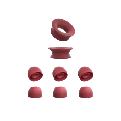 Loop Earplugs Quiet 1 Ear Tips + Loop Mute In Soul Bordeaux