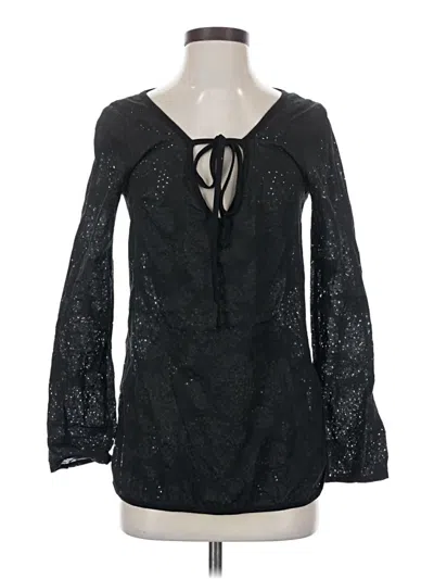 Pre-owned Loops Long Sleeve T-shirt In Black