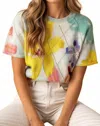 Loowie Spring Floral Print Pullover Sweater In Multicolor In Multi