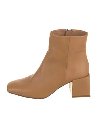 Pre-owned Loq Leather Boots In Neutral