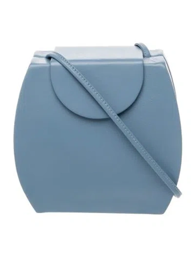 Pre-owned Loq Leather Evening Bag In Blue