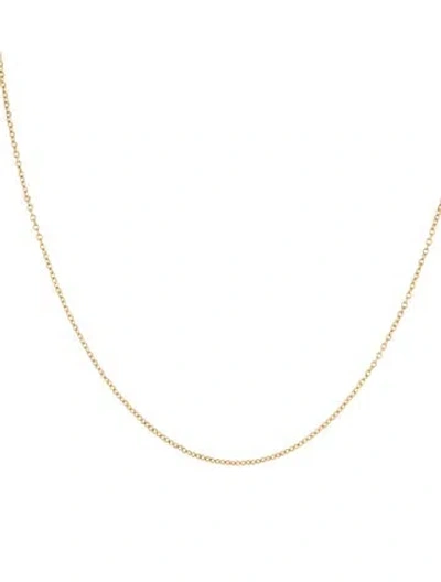 Pre-owned Loquet 14k Thin Link Chain Necklace, 18" In Multi