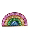 Loquet 18k Yellow Gold Rainbow Sapphire Charm In Multi