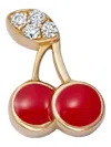 Loquet 18k Yellow Gold Cherry Locket Charm In Gold