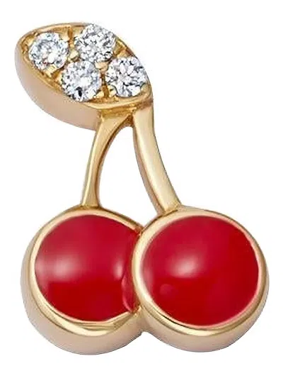 Loquet 18k Yellow Gold Cherry Locket Charm