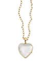 Loquet 18k Yellow Gold Large Heart Locket Necklace In Gold