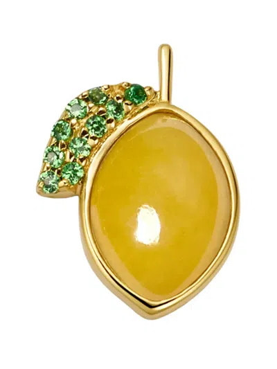Loquet 18k Yellow Gold Lemon Tsavorite Charm