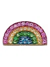 Loquet 18k Yellow Gold Rainbow Sapphire Charm In Multi