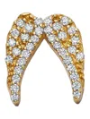 Loquet 18kt Yellow Gold Angel Wings Diamond Necklace In Gold