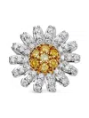 Loquet 18kt Yellow Gold Daisy Diamond Necklace In Gold