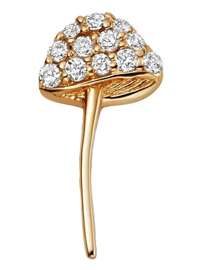 Loquet 18kt Yellow Gold Mushroom Diamond Pendant Necklace