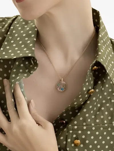 Loquet Evil Eye Diamond Charm In Gold