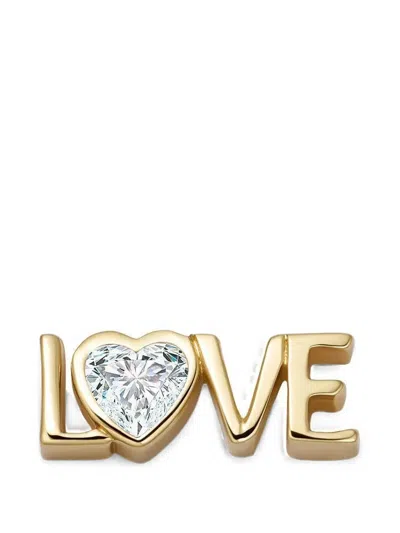 Loquet Heart Diamond Charm In Gold