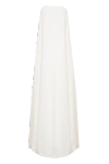 LORA ISTANBUL AMY CREPE WHITE STRAPLESS MAXI DRESS