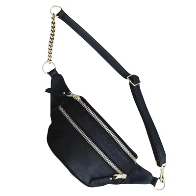 Lëora Lëather Women's Black / Gold The Lucia Sling Purse