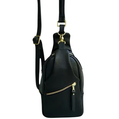 Lëora Lëather Women's Black / Gold The Lux Meta Crossbody