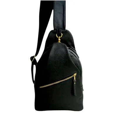 Lëora Lëather Women's Black / Gold The Lux Meta Sling