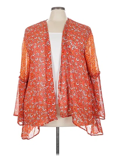 Pre-owned Loralette Kimono In Orange