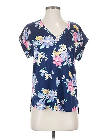 Pre-owned Loramendi Short Sleeve Blouse In Blue
