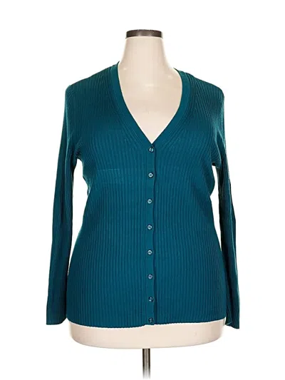 Pre-owned Lord And Taylor Cardigan Sweater In Blue