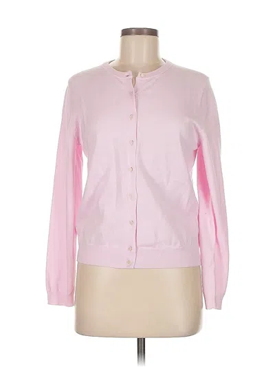 Pre-owned Lord And Taylor Cardigan Sweater In Pink