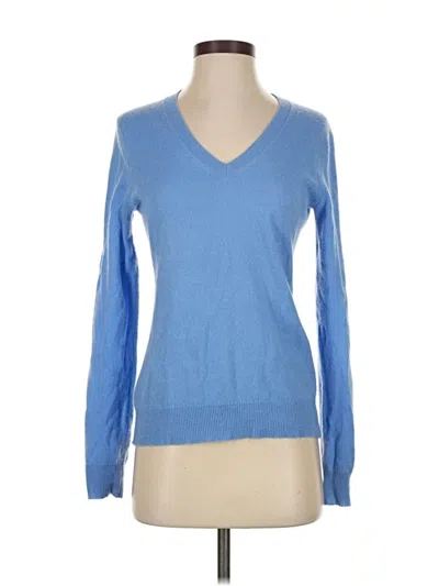 Pre-owned Lord And Taylor Cashmere Pullover Sweater In Blue