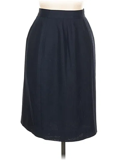 Pre-owned Lord And Taylor Formal Skirt In Blue