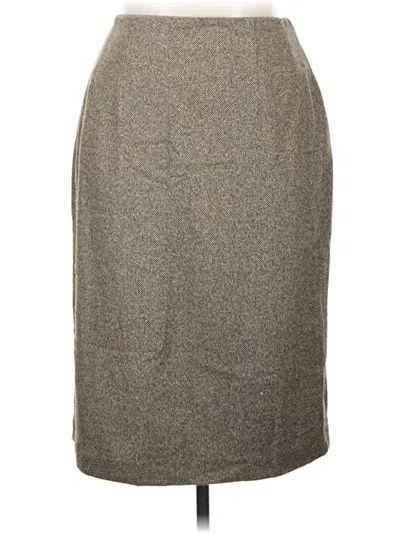 Pre-owned Lord And Taylor Formal Skirt In Gray