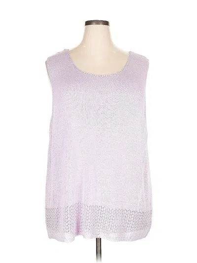 Pre-owned Lord And Taylor Sweater Vest In Purple