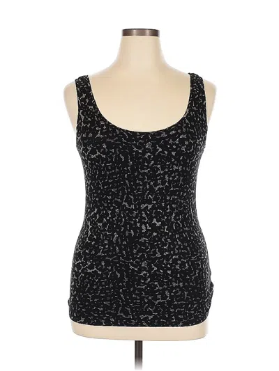 Pre-owned Lord And Taylor Tank Top Black Strapless Neckline Tops
