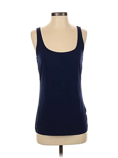Pre-owned Lord And Taylor Tank Top Blue Scoop Neck Tops