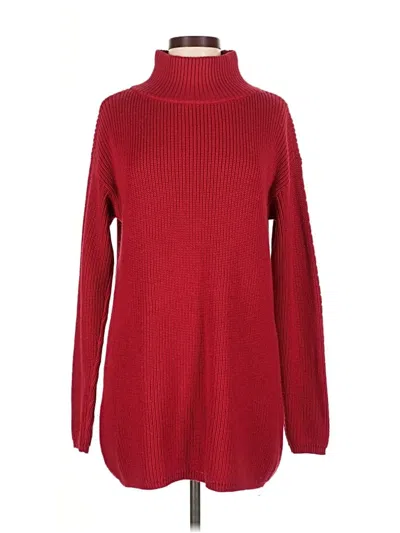Pre-owned Lord And Taylor Turtleneck Sweater In Red