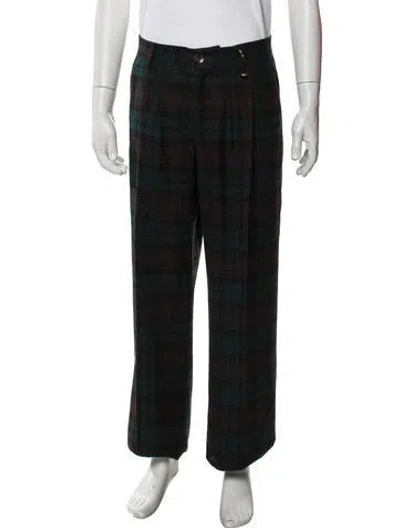 Pre-owned Lords & Fools Wool Pants W/ Tags In Green