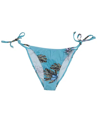 Lords Of Harlech Blue Bonita Exotic Floral Teal Womens Bikini Bottom