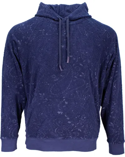 Lords Of Harlech Blue Howard Towel Hoodie - Navy