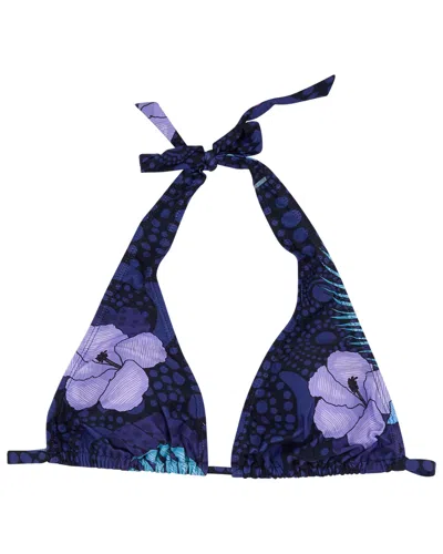 Lords Of Harlech Blue Raquel Tropical Fantasy Navy Womens Bikini Top