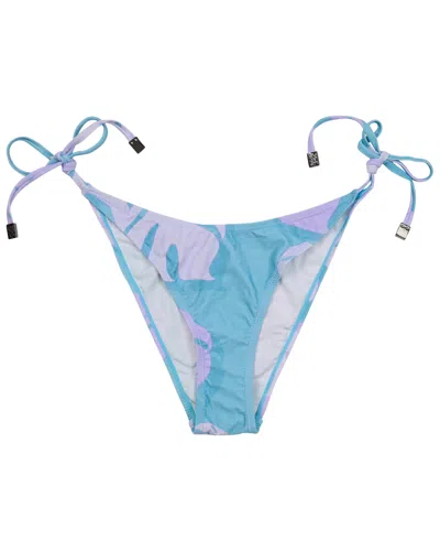 Lords Of Harlech Blue Samara Monstera Floral Teal Womens Bikini Bottom